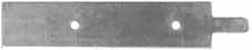 Toeplate,
Tennessee style,
steel